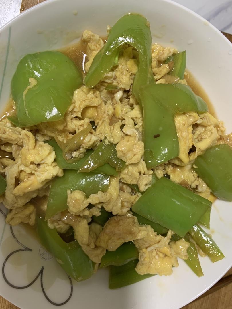 青椒炒鸡蛋(原图，从不修图)
