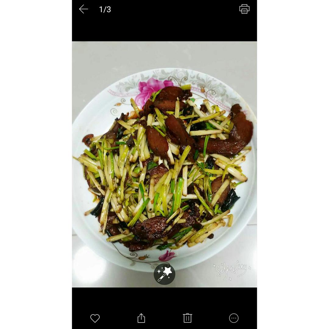 青蒜炒腊肉