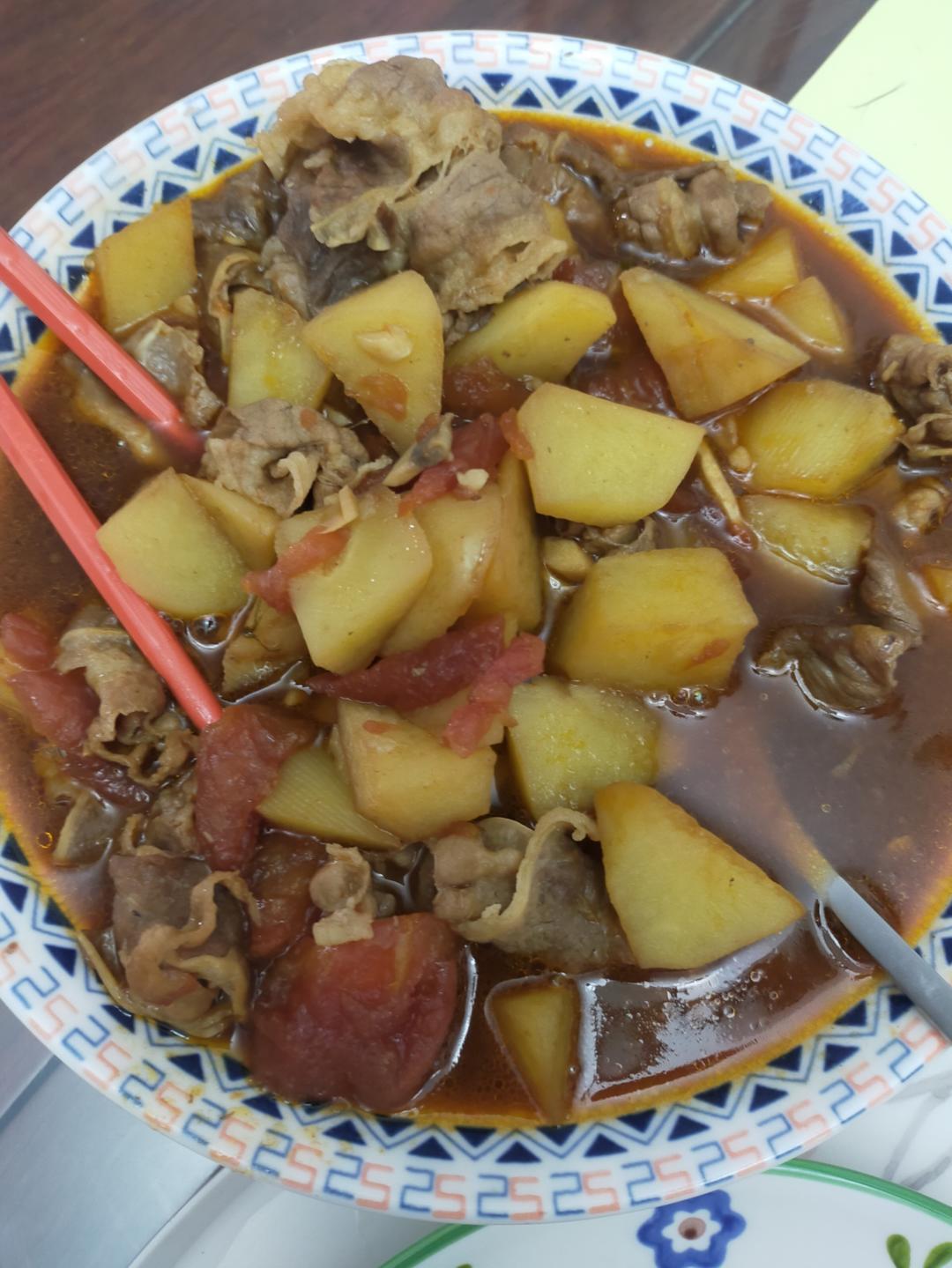 超开胃的番茄土豆肥牛汤‼️下米饭无敌了