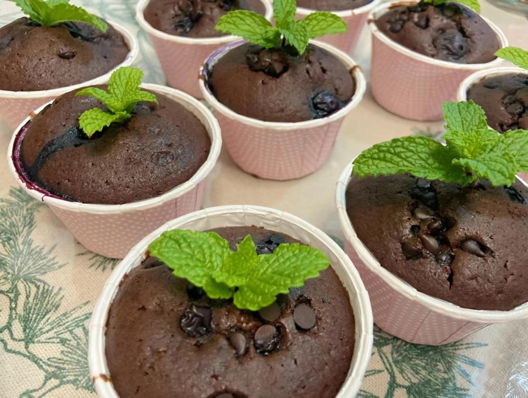 巨简单❗️超快速❗️巧克力玛芬蛋糕❗️好吃哭了