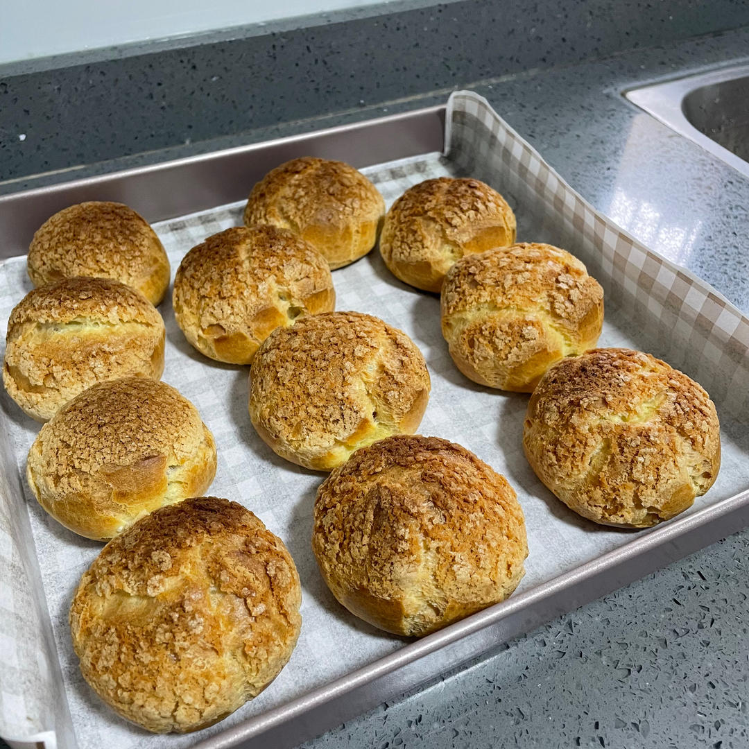 酥皮泡芙新手一次成功（附卡仕达酱做法）