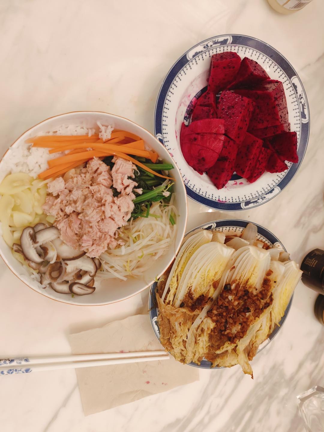 金枪鱼美味吃法（韩式拌饭）