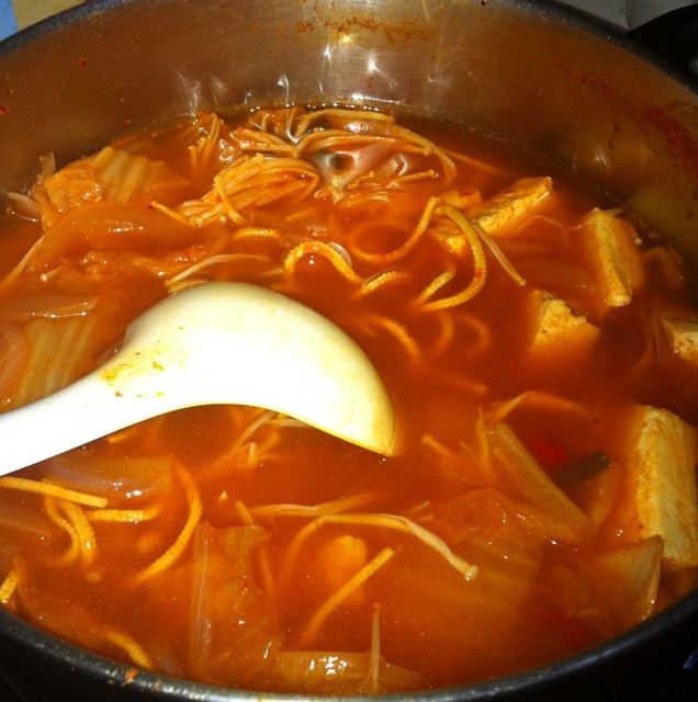 辣白菜豆腐汤