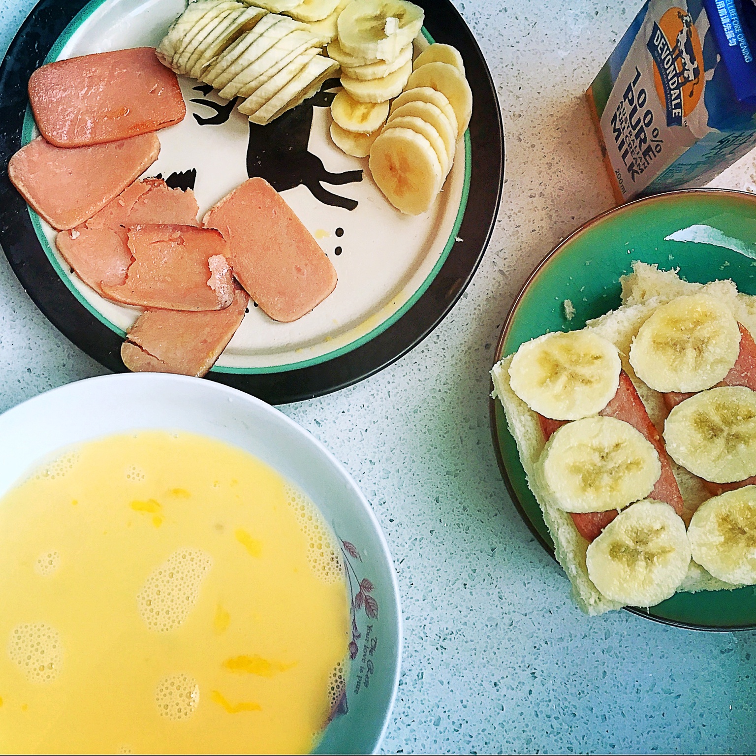 十分钟快手早餐【港式火腿西多士】