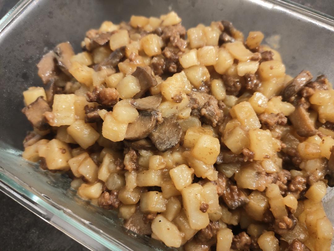 ㊙️香菇土豆肉沫拌饭❗️比外卖还好吃