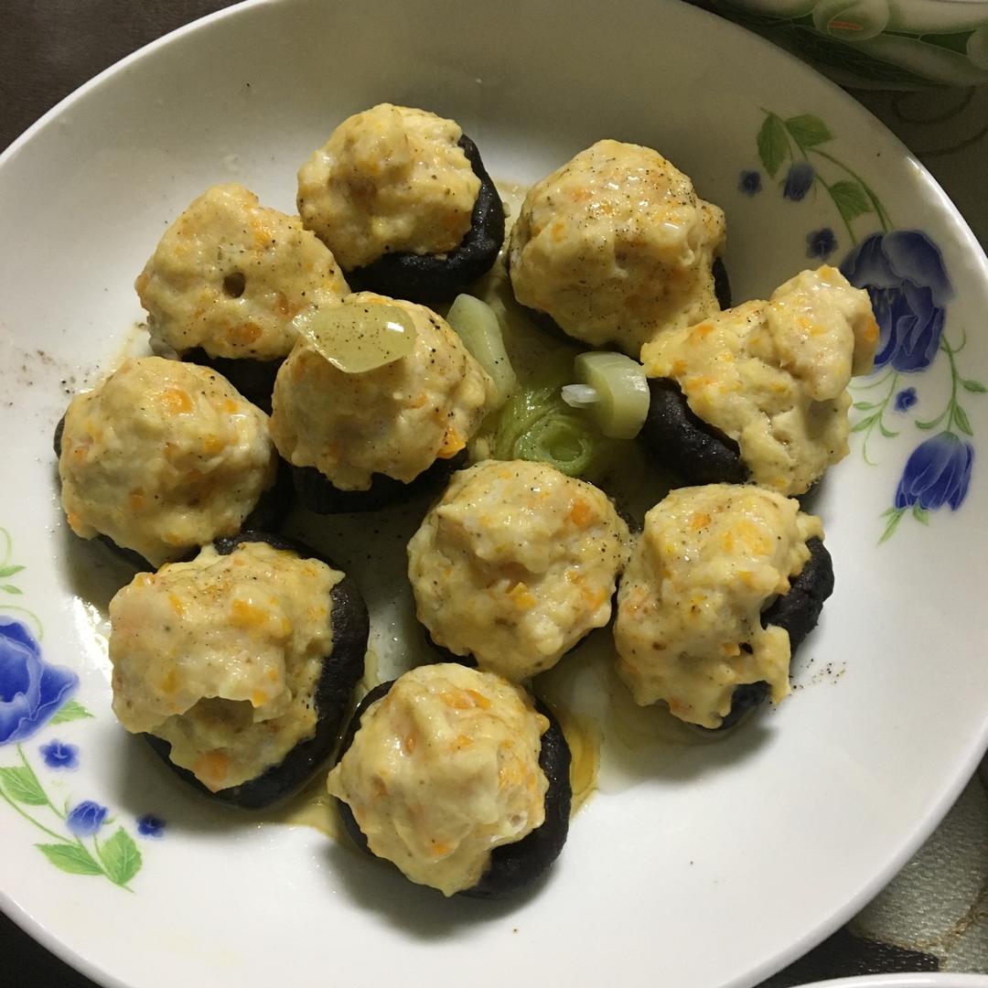 豆腐肉末酿香菇
