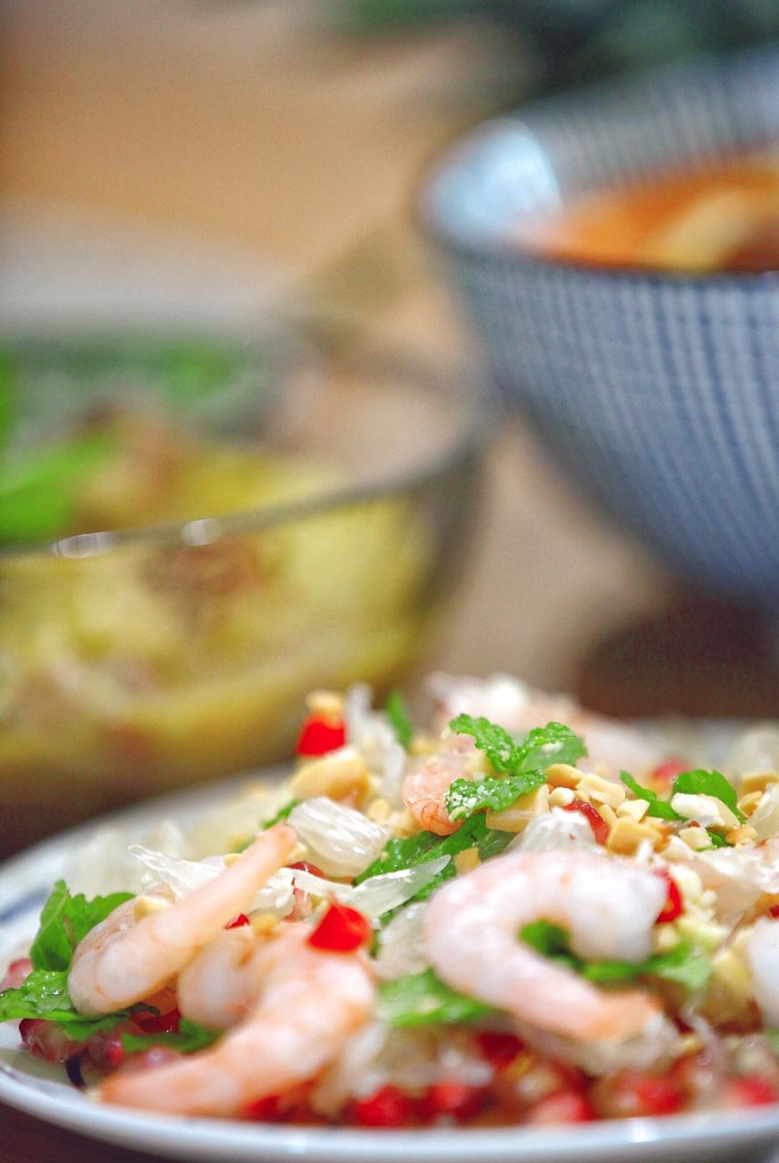 泰式柚子虾沙拉