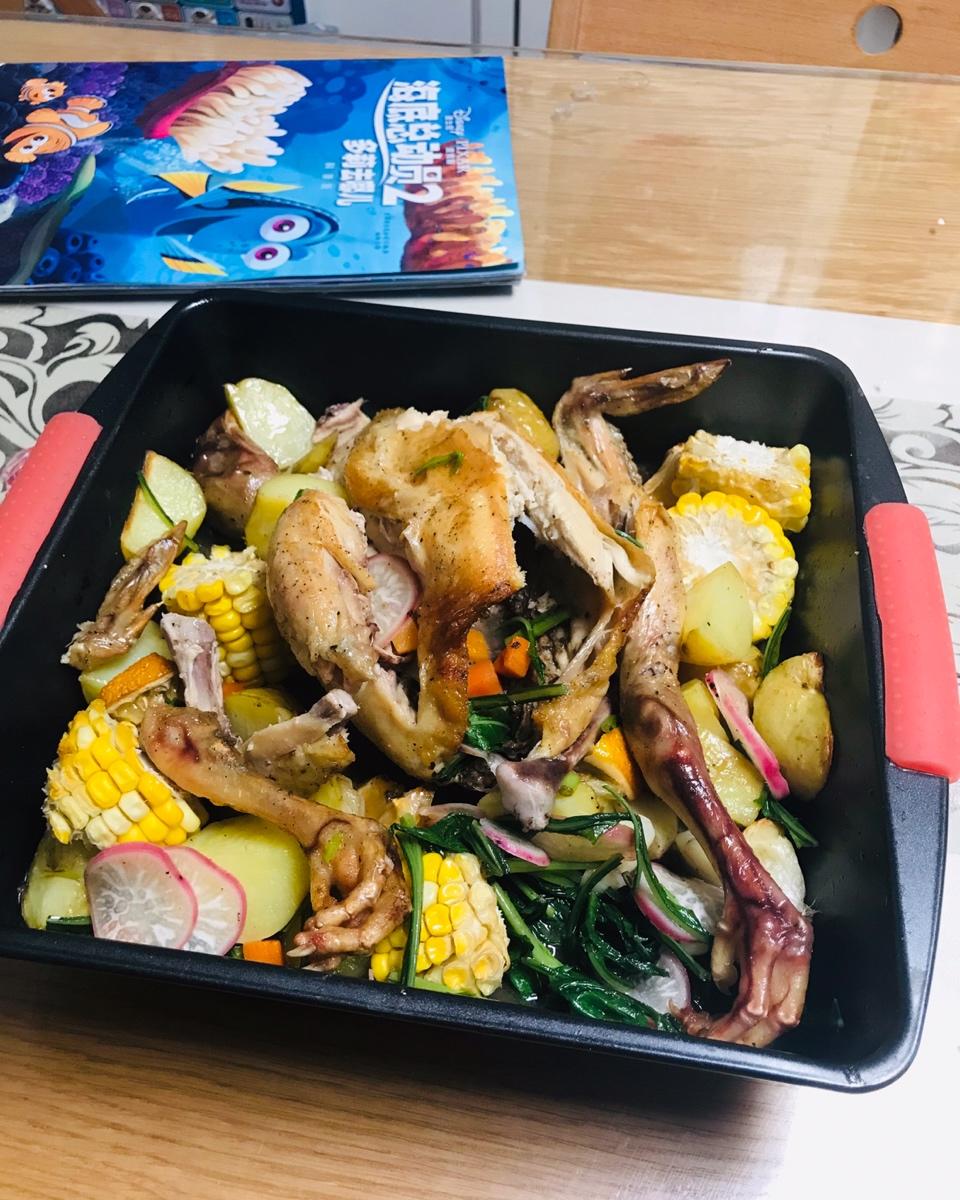 迷迭香脆皮烤鸡