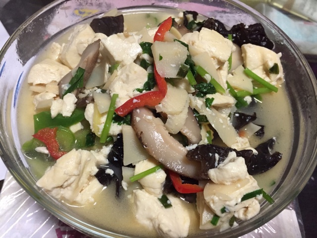 鲜菇酱烧豆腐