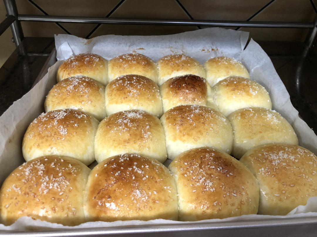鲜奶油小餐包（一次发酵）