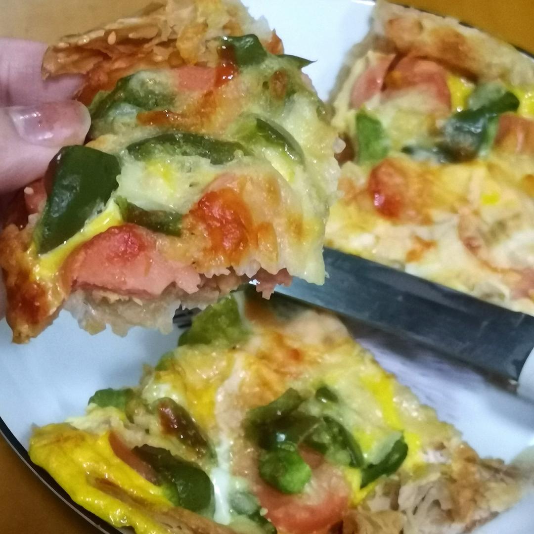 超快手！手抓饼披萨