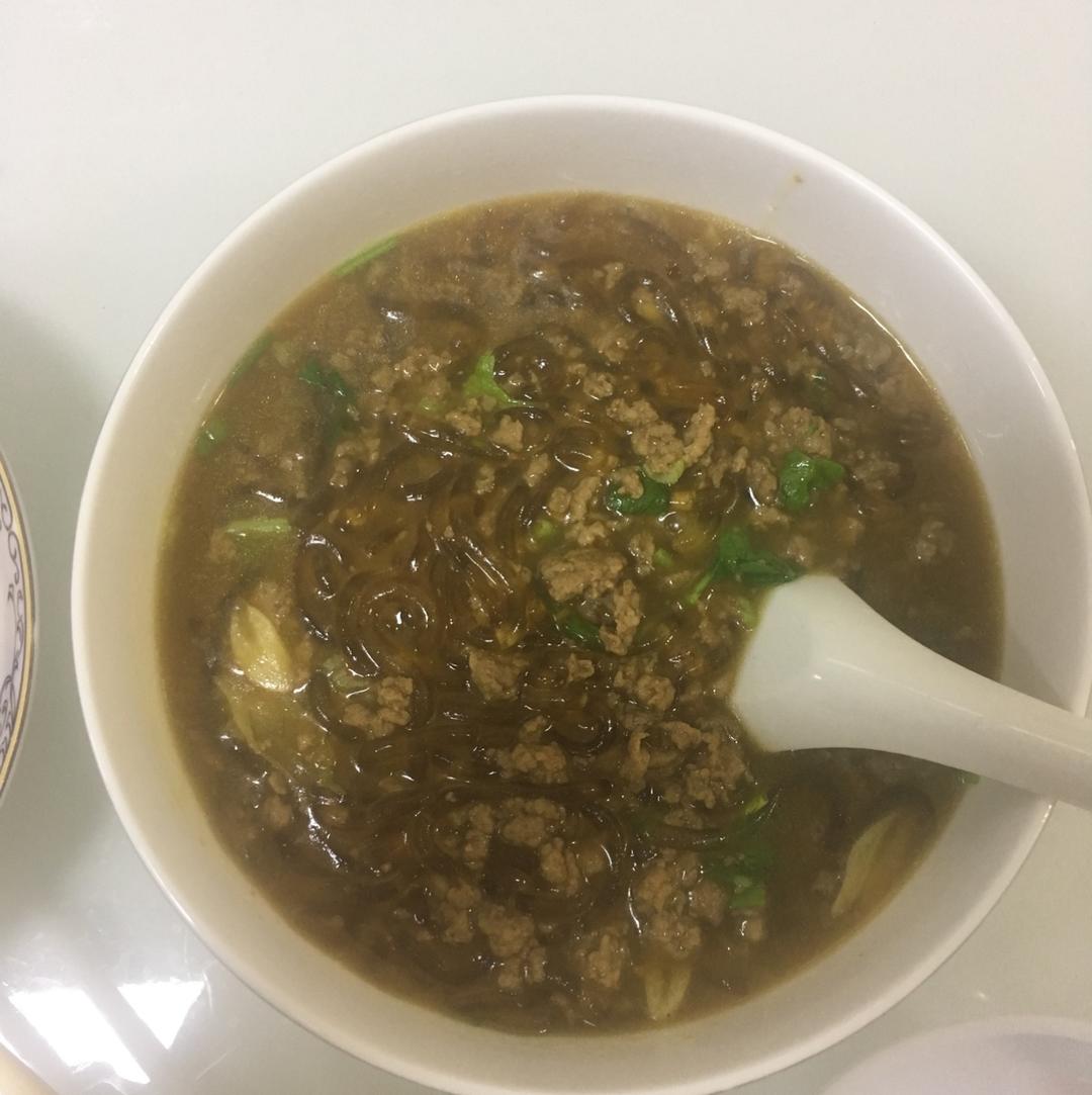 就是独一无二_074做的肉末粉丝煲