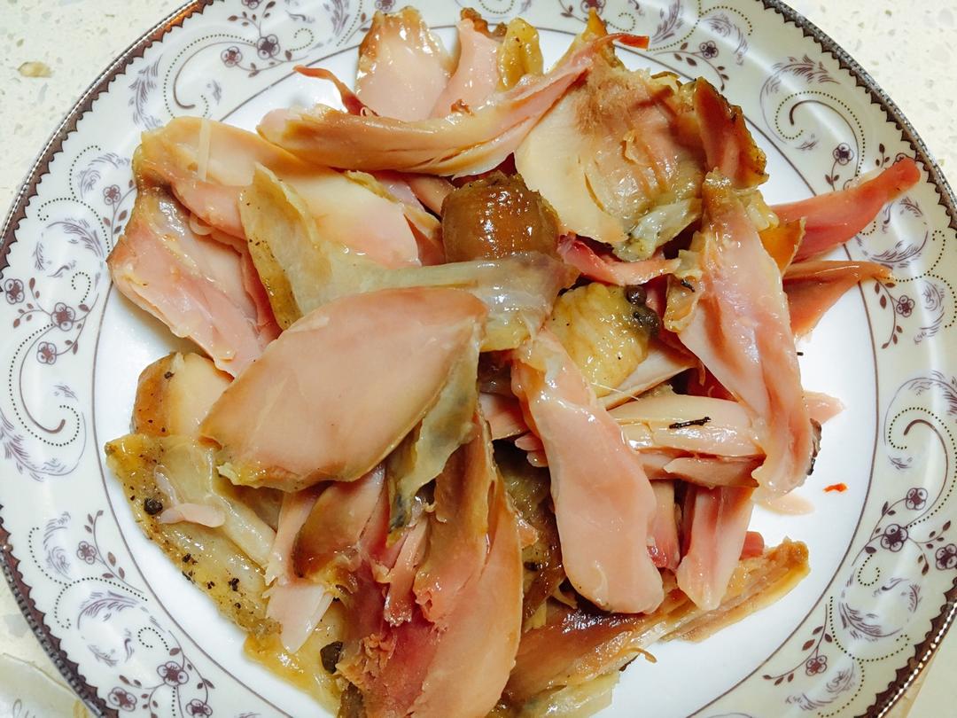 手撕风干咸鸡