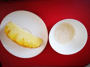 粳米菠萝水果粥的做法 步骤1