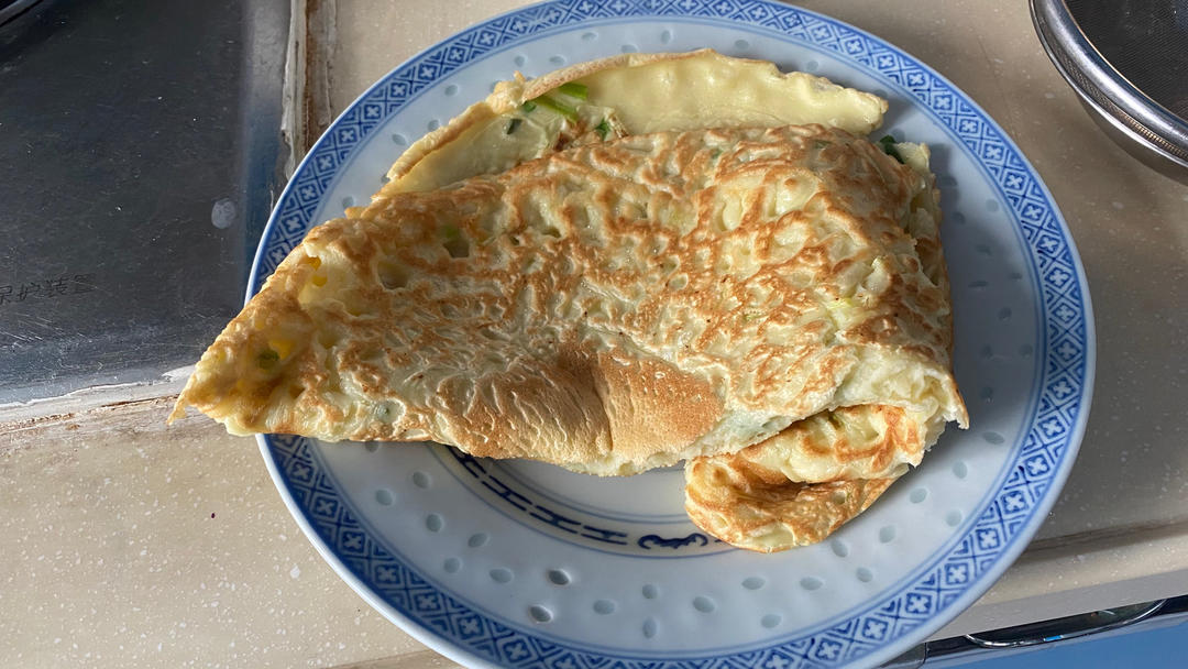 混合鸡蛋饼