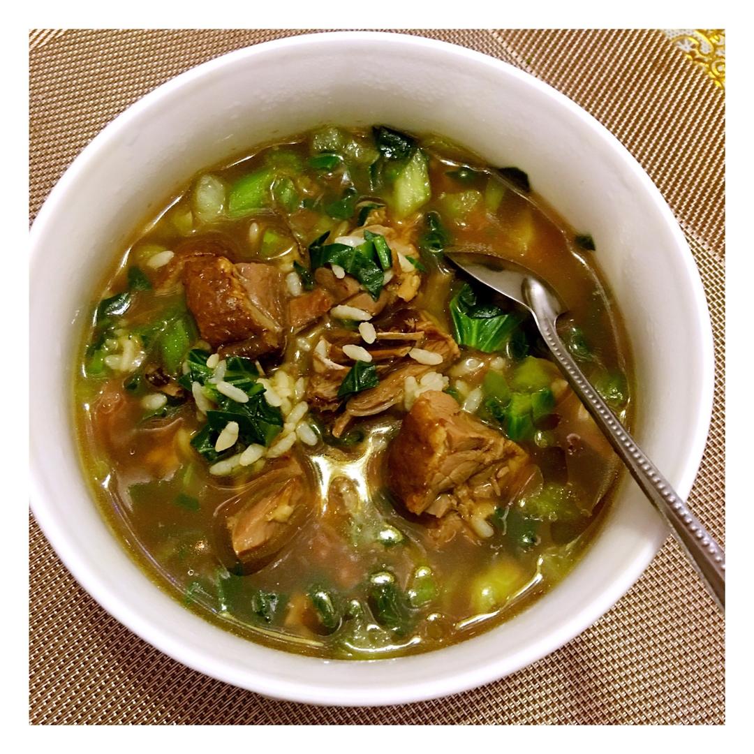 星语┈━═☆欣愿做的酱鸭菜泡饭