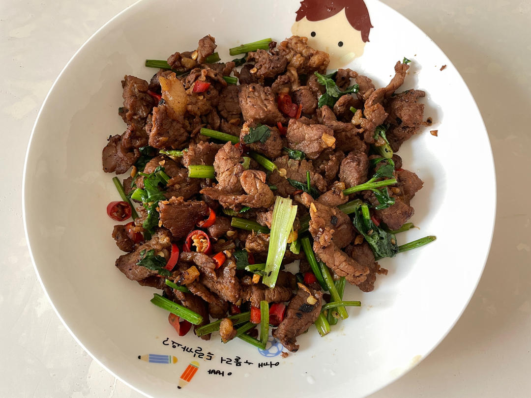 小炒黄牛肉