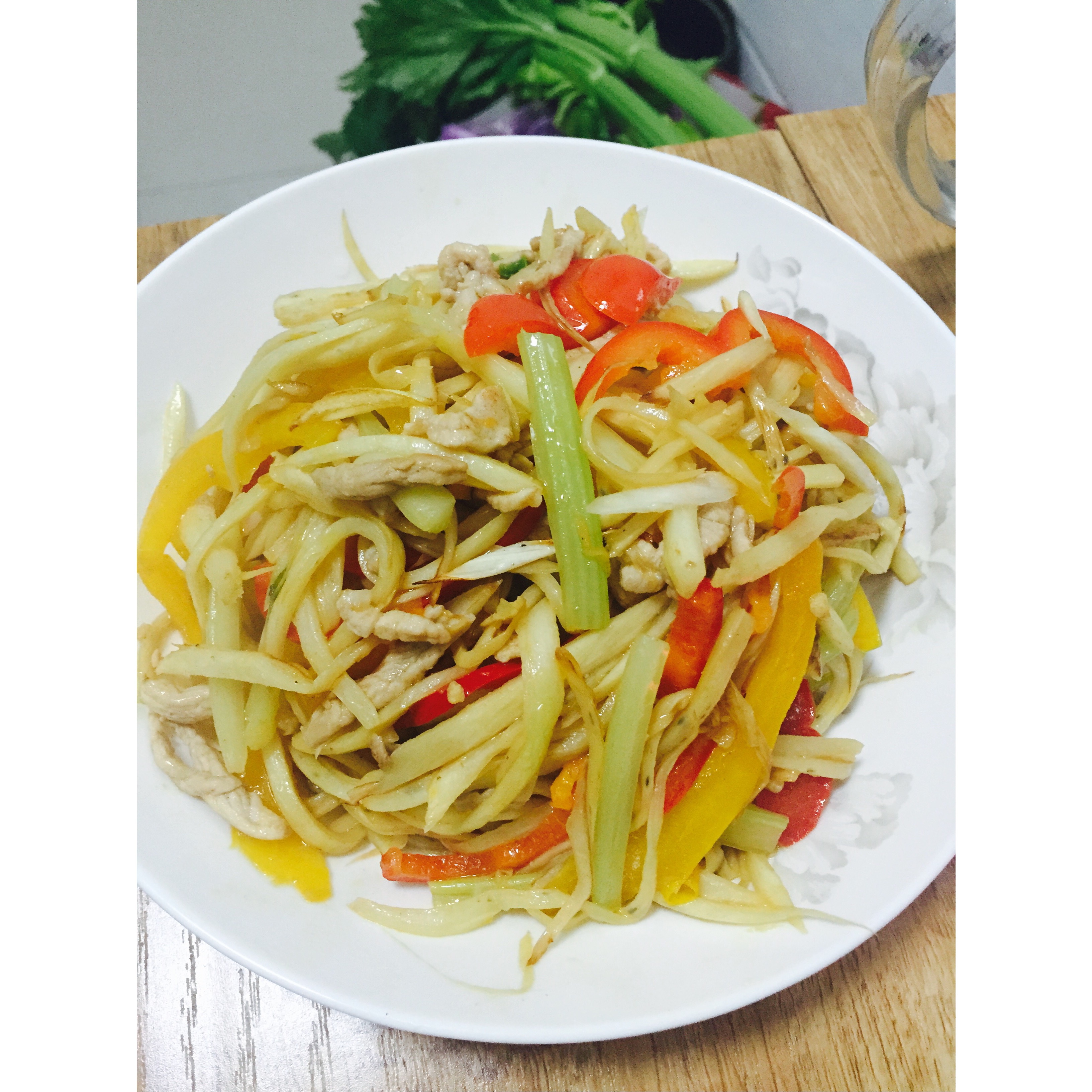 茭白肉丝