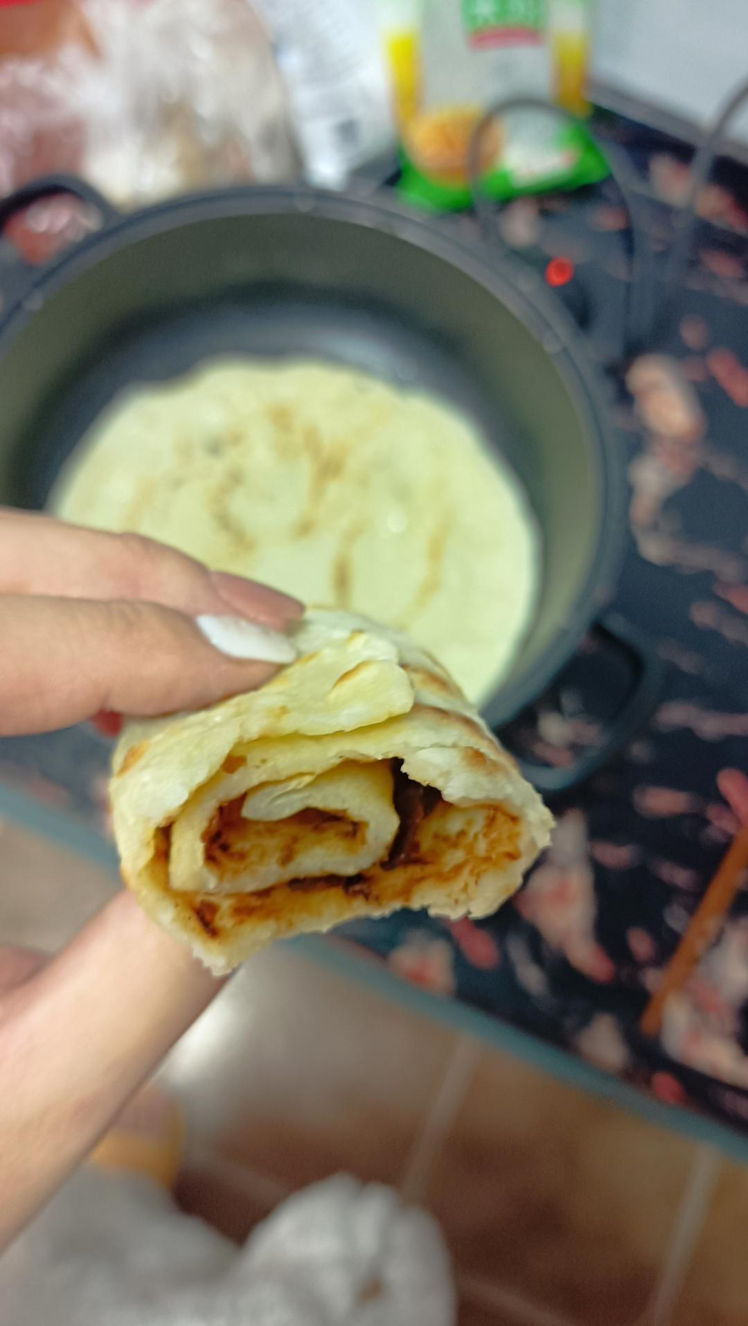 简单快手蔬菜鸡蛋煎饼