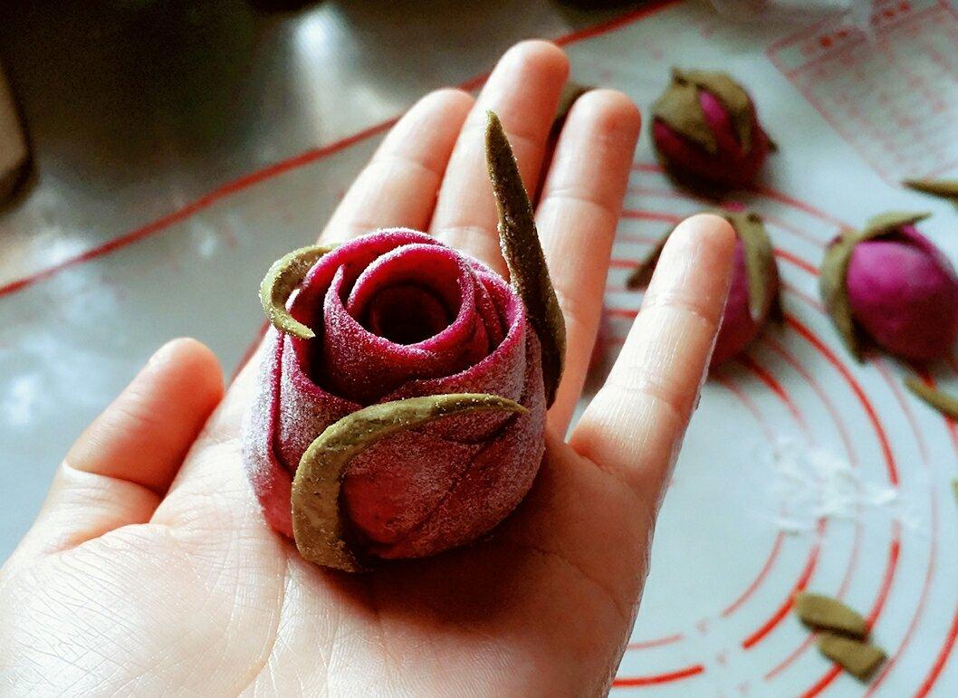 玫瑰花馒头