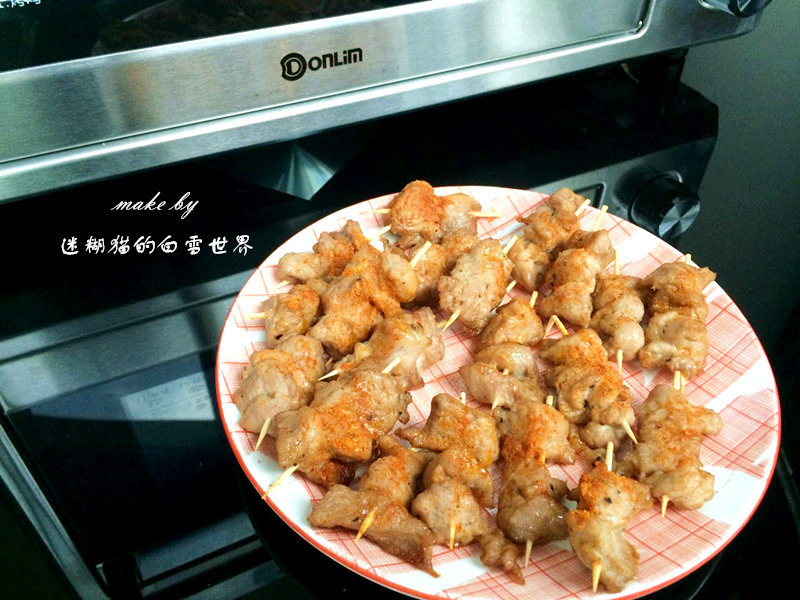 夏天必备快手菜，云南牙签肉#东菱岩烤烤箱DL-K40C#的做法