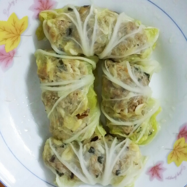 白菜肉糜卷