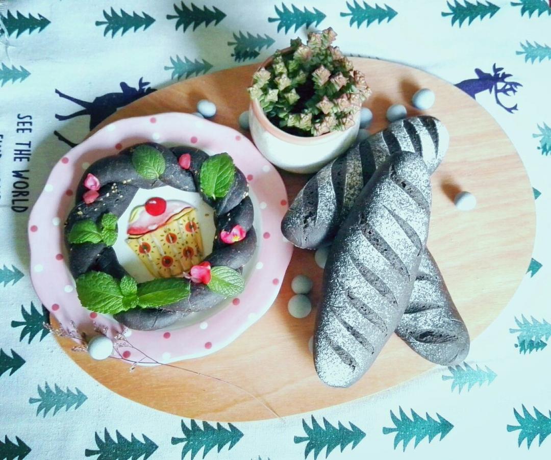 黑芝麻咸棍面包