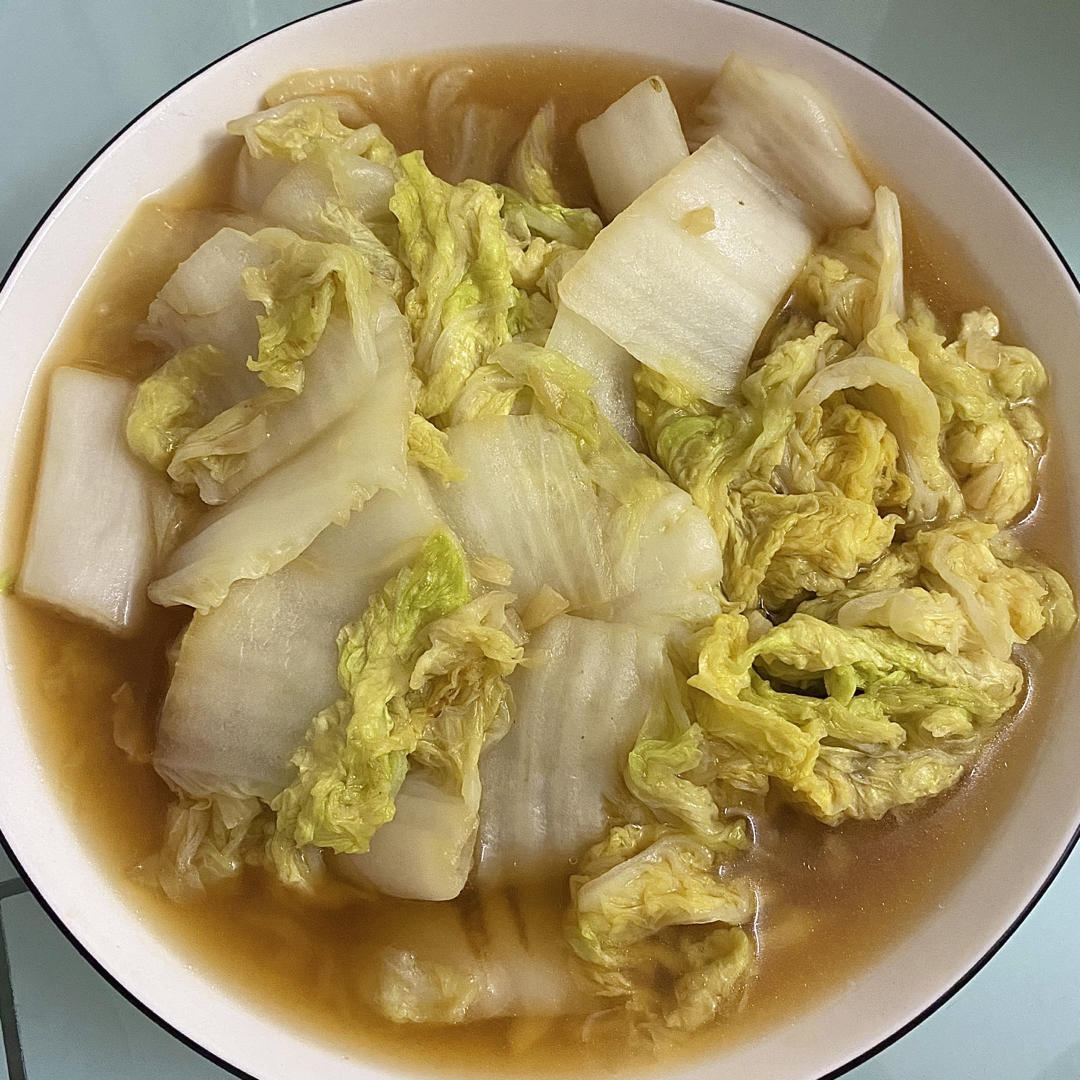 鲜嫩可口的蒜蓉大白菜