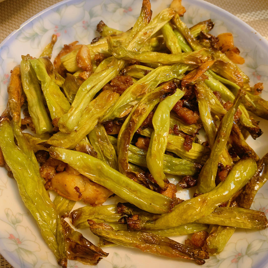 快手无油炸空气炸锅健康版干煸四季豆