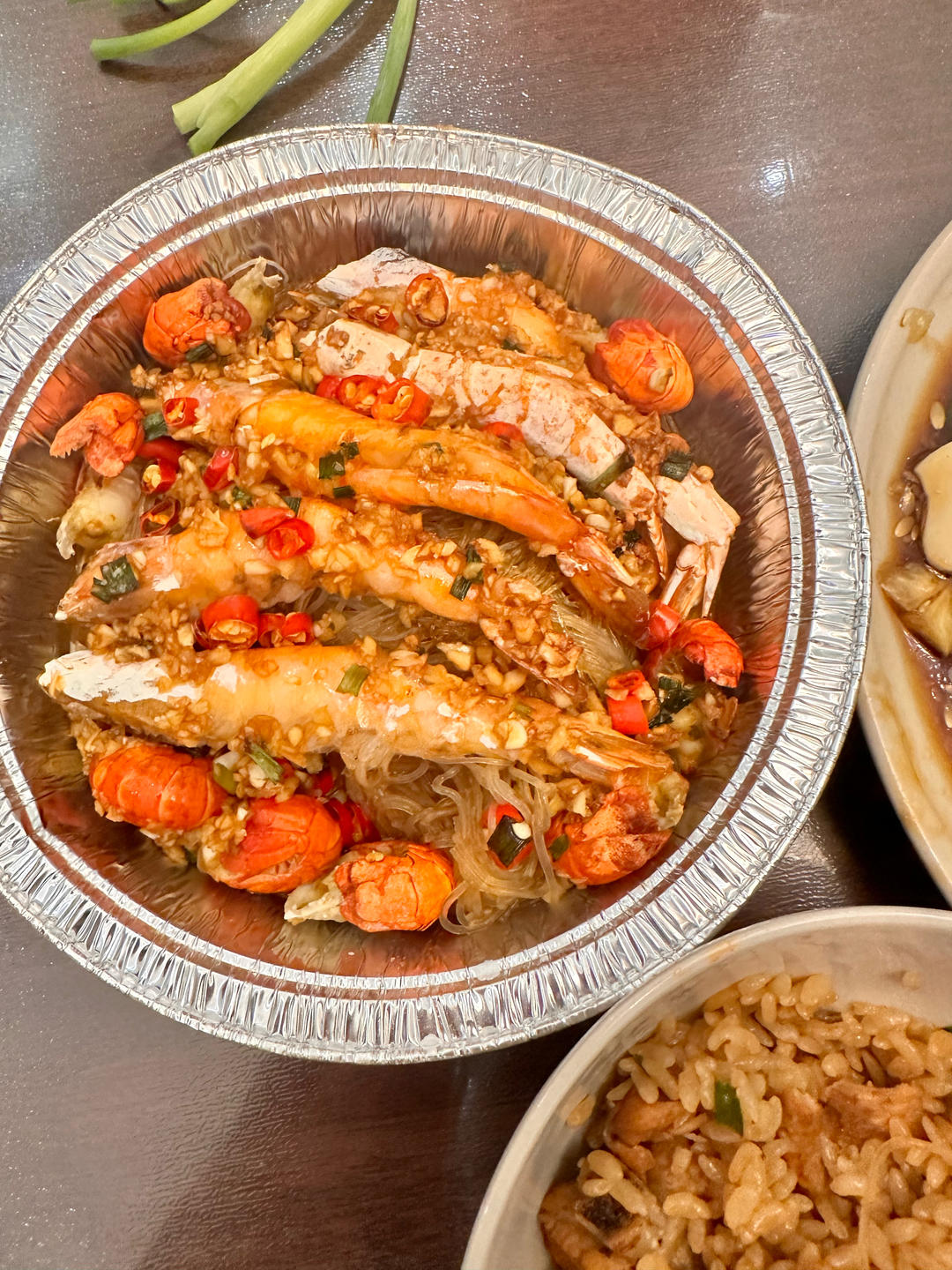 空气炸锅🦐蒜蓉粉丝虾😍