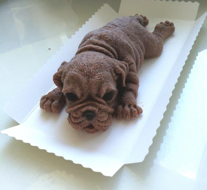 爱吃提拉米苏的兔子做的网红沙皮狗慕斯蛋糕