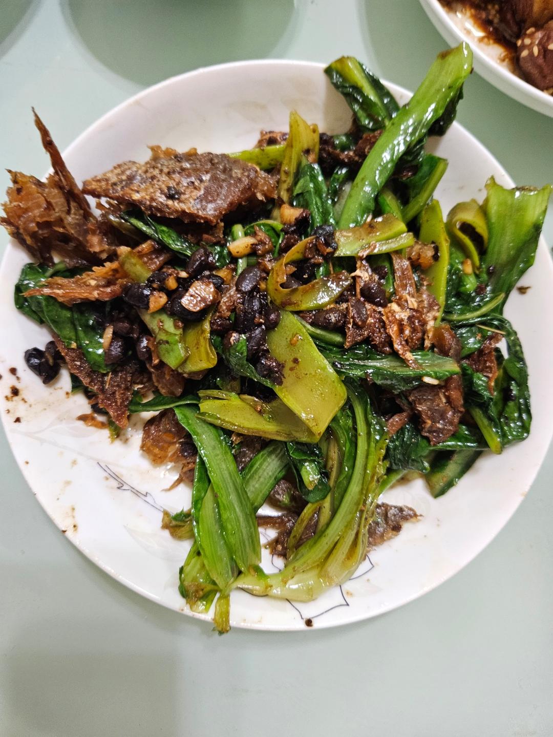 豆豉鲮鱼油麦菜