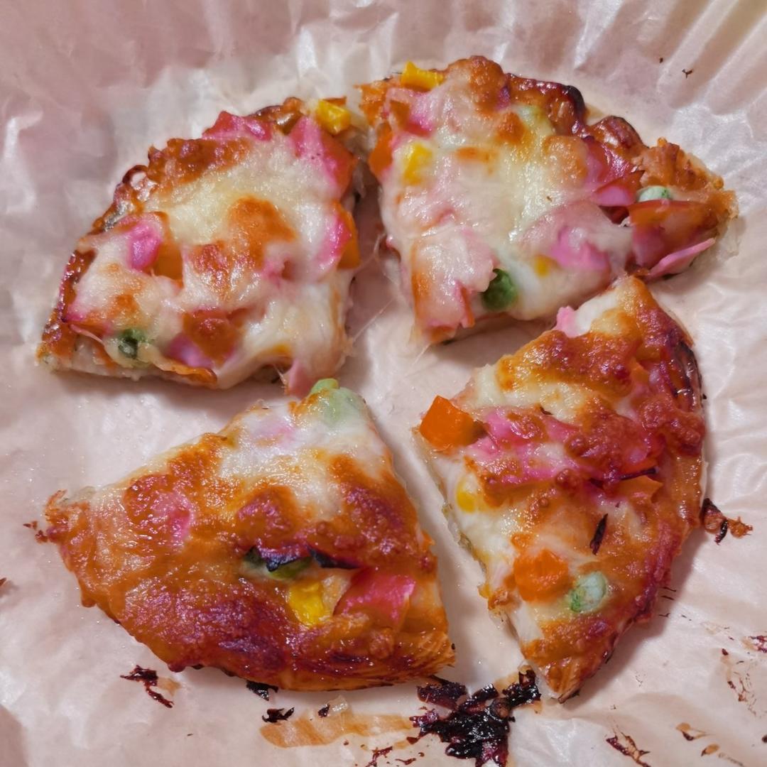 用空气炸锅做手抓饼披萨