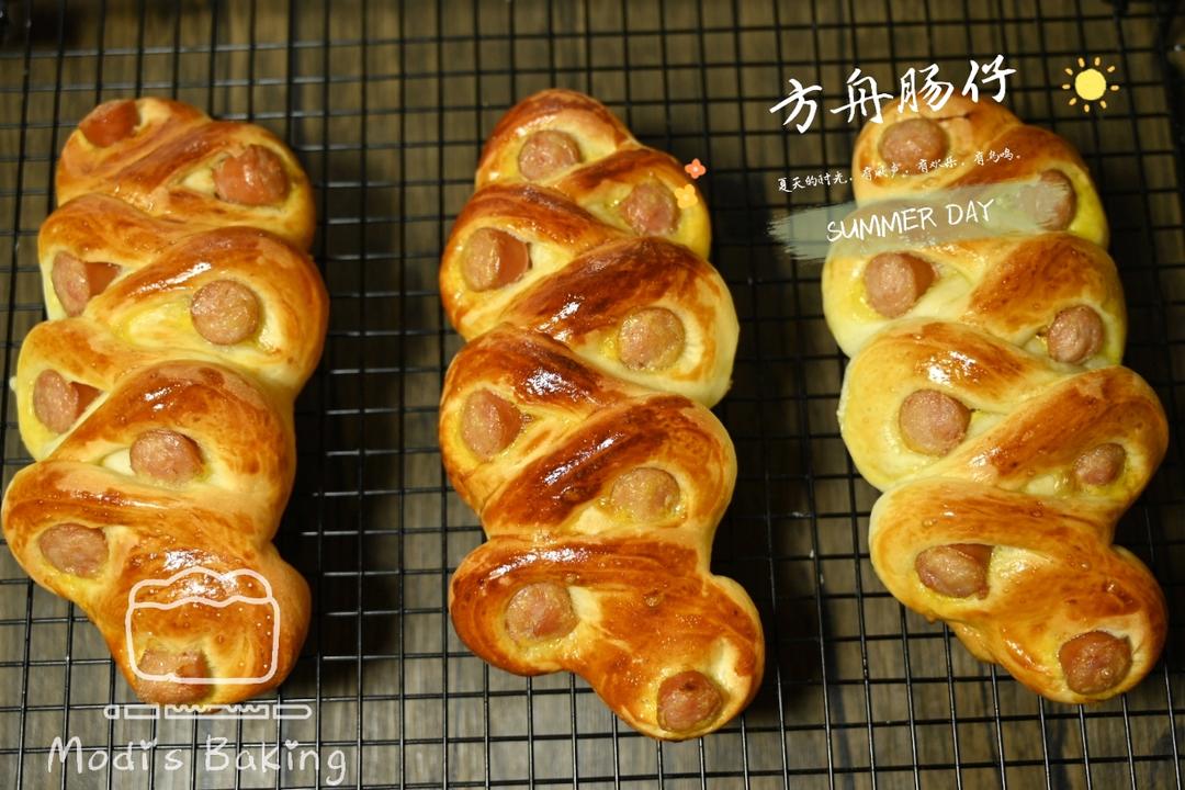 美味的香肠面包