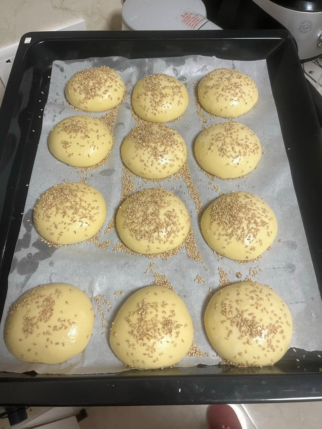 零失败汉堡胚（一次发酵）