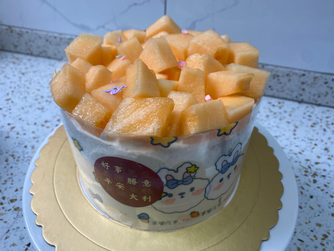 6寸 水果生日蛋糕 ——附带淡奶油打发程度