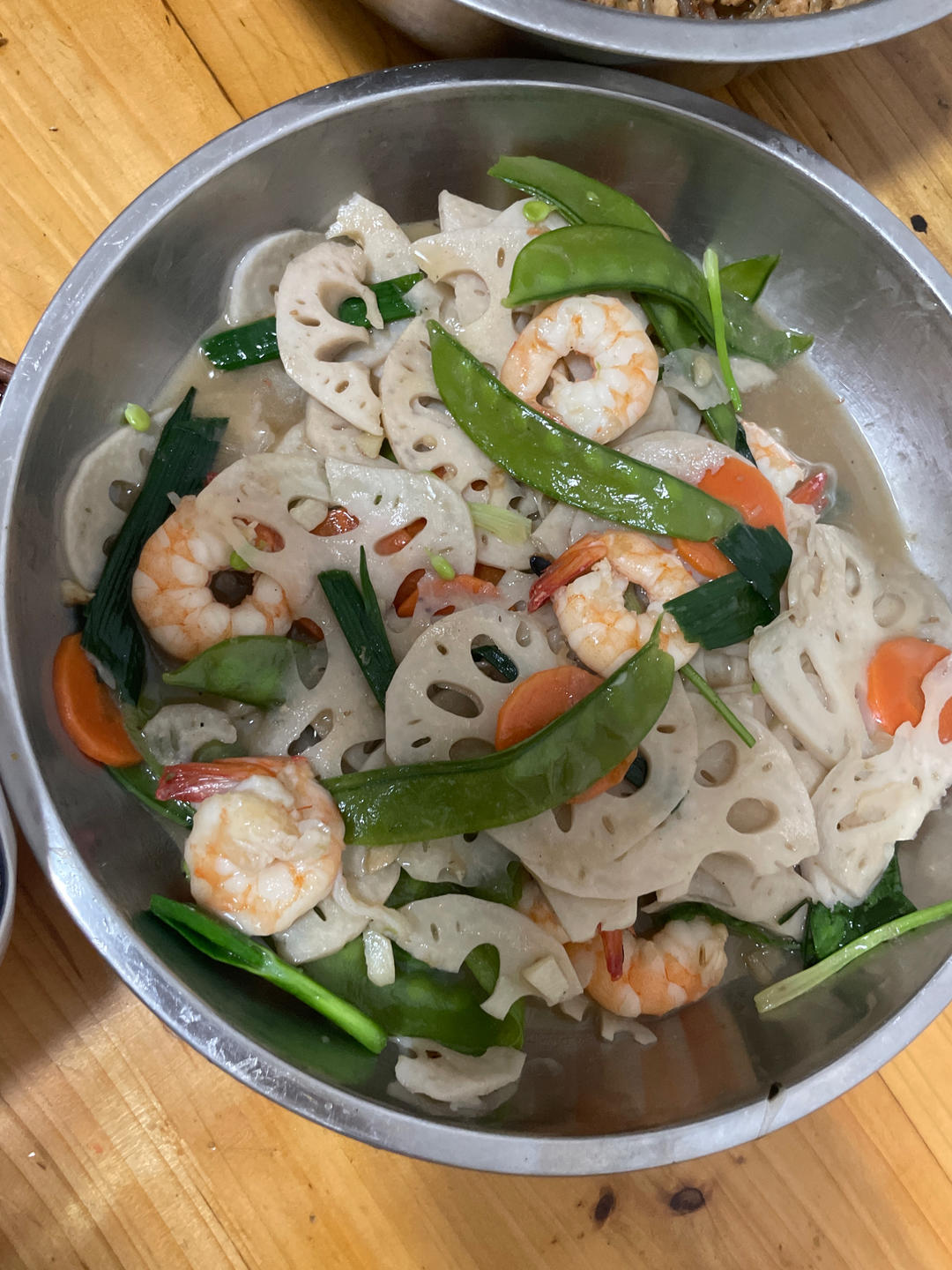 荷塘月色什锦虾仁（锅圈中秋家宴团圆菜）荷塘小炒