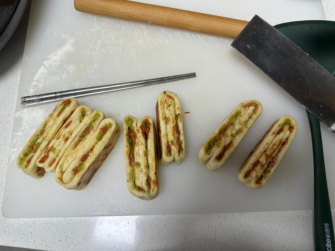 青椒火腿饼