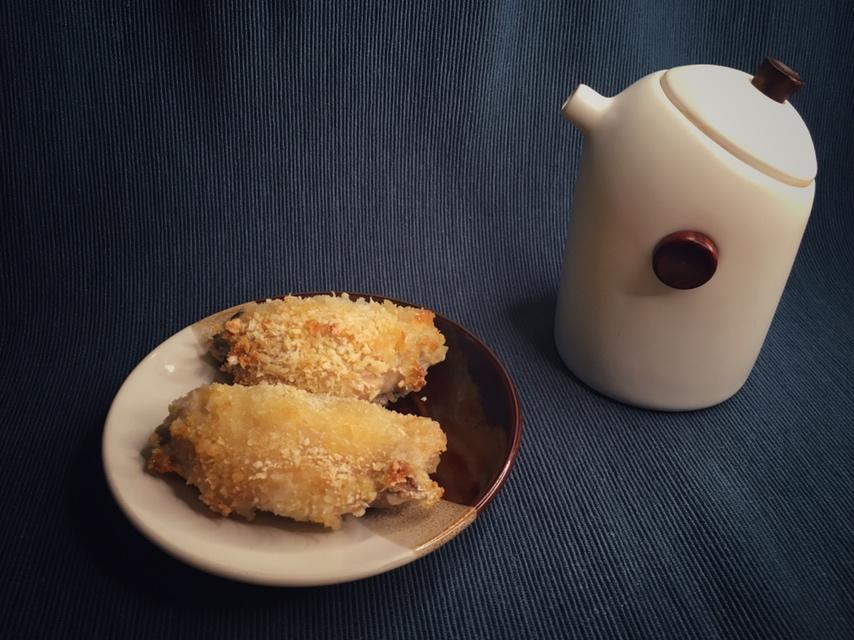 面包糠烤鸡翅
