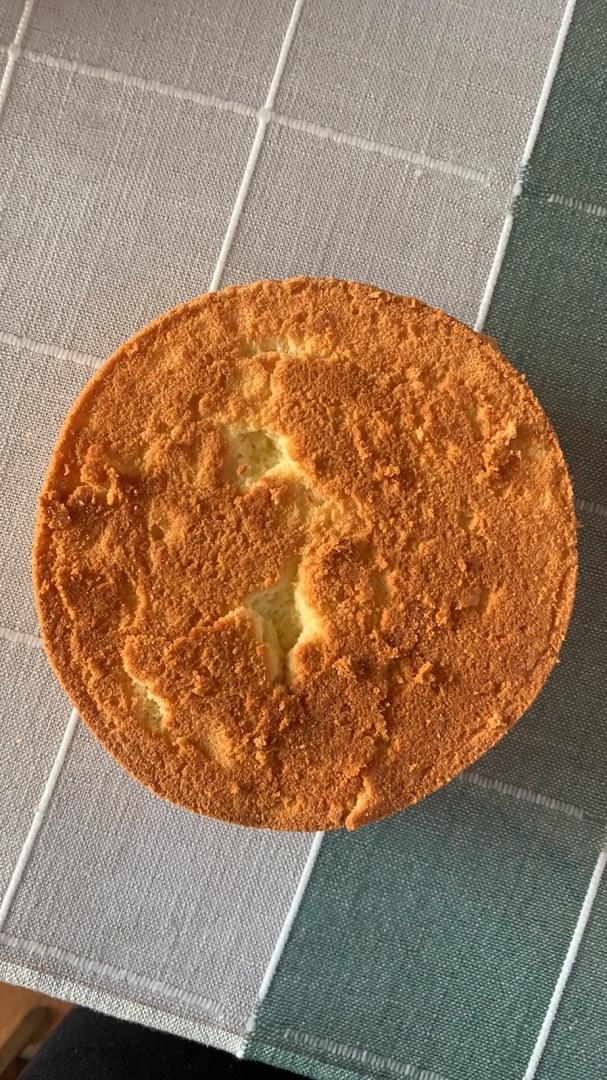 6寸戚风蛋糕胚 不回缩不塌陷0失败