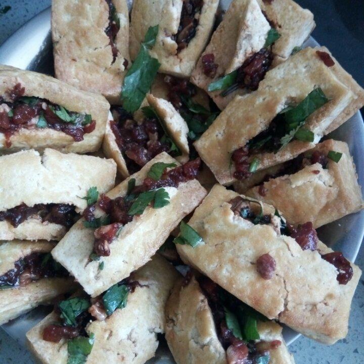 jby7做的豆腐夹肉