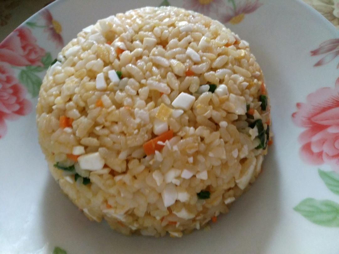 咸鸭蛋拌饭 超好吃