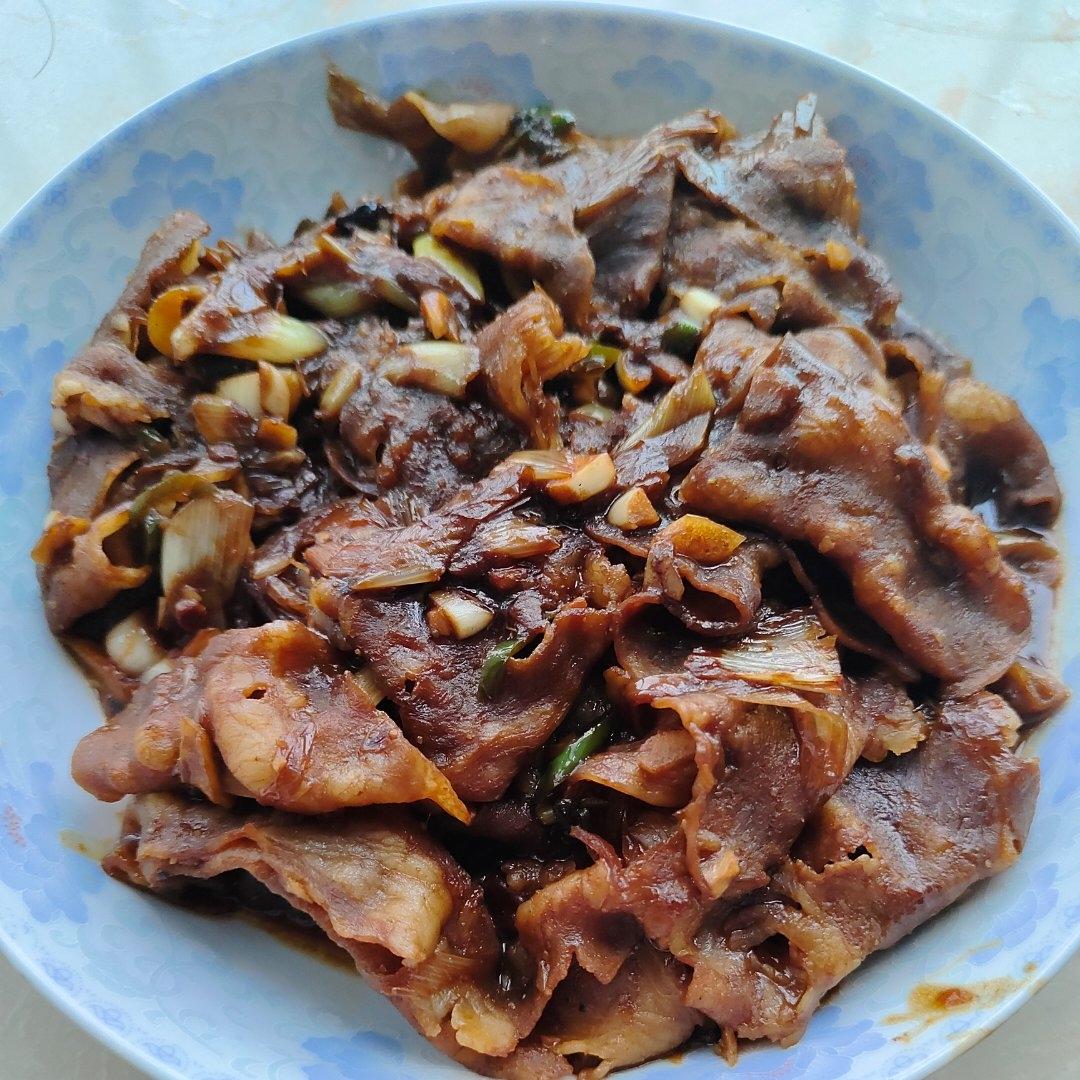 超级下饭的葱爆肥羊卷