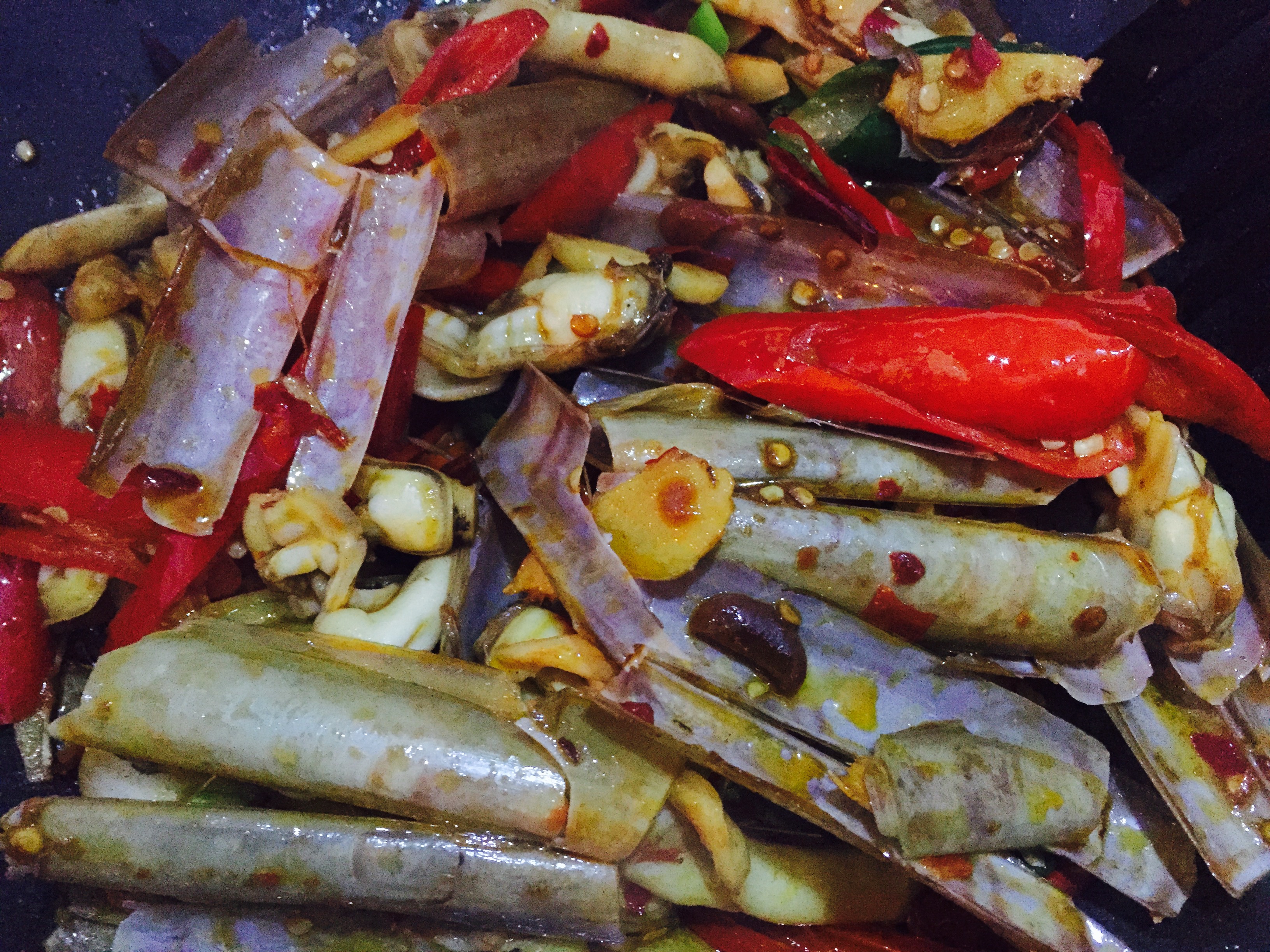 爆炒海蛏子