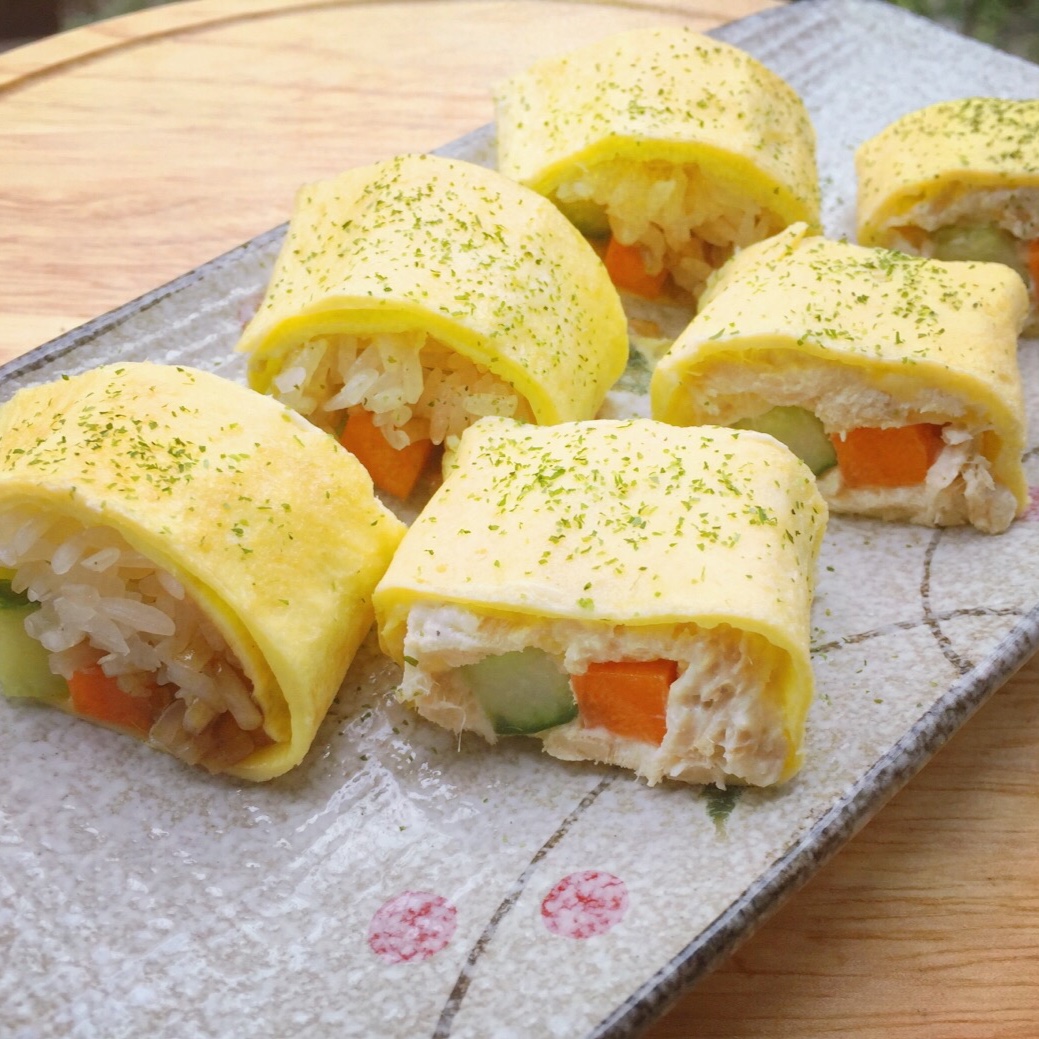 茉莉_u4jd做的蛋皮寿司