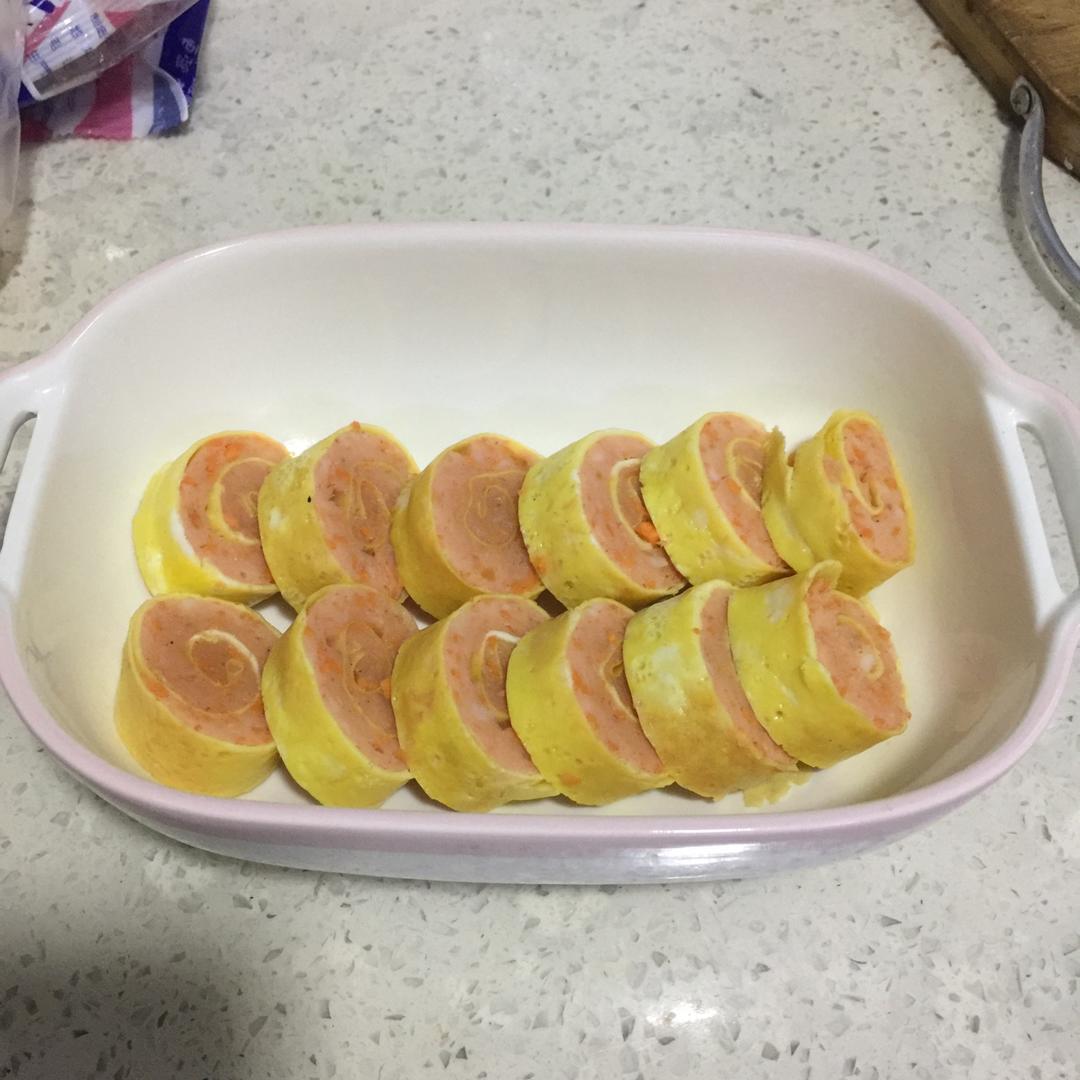 空气爱氧气做的鲜虾鸡蛋卷宝宝辅食精华一岁以上宝宝