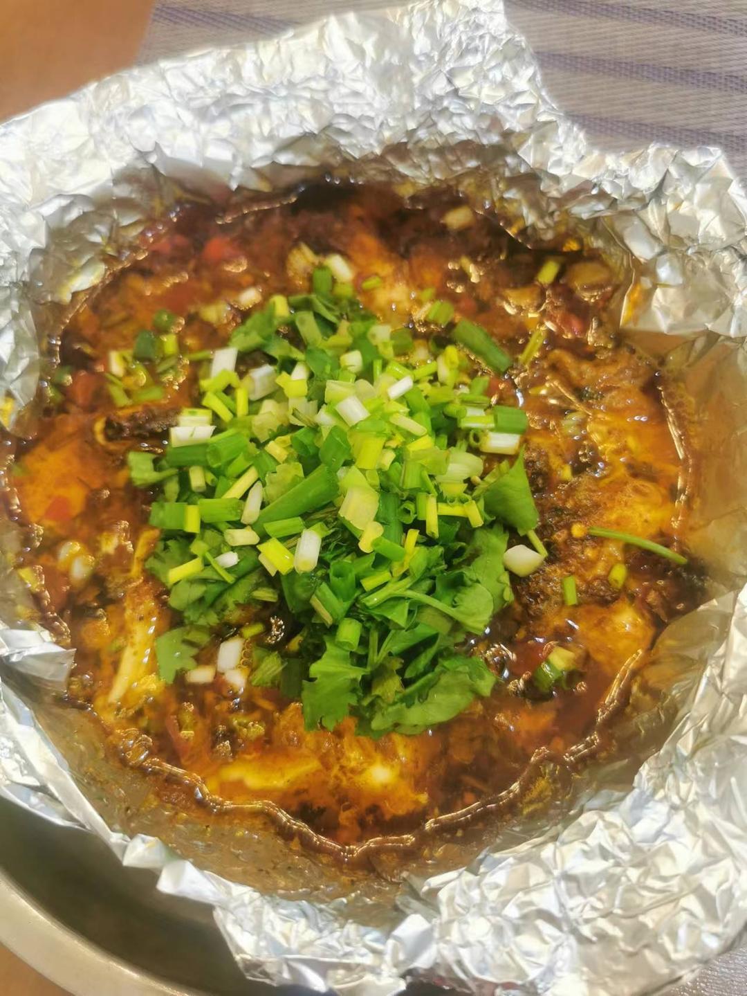 空气炸锅烤内酯豆腐