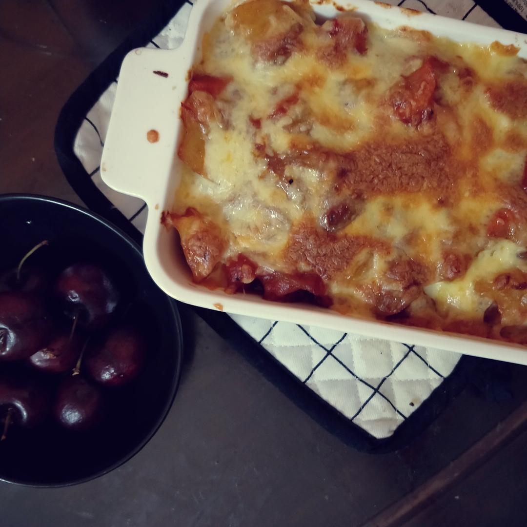 番茄鸡肉浓情焗饭【两人份】