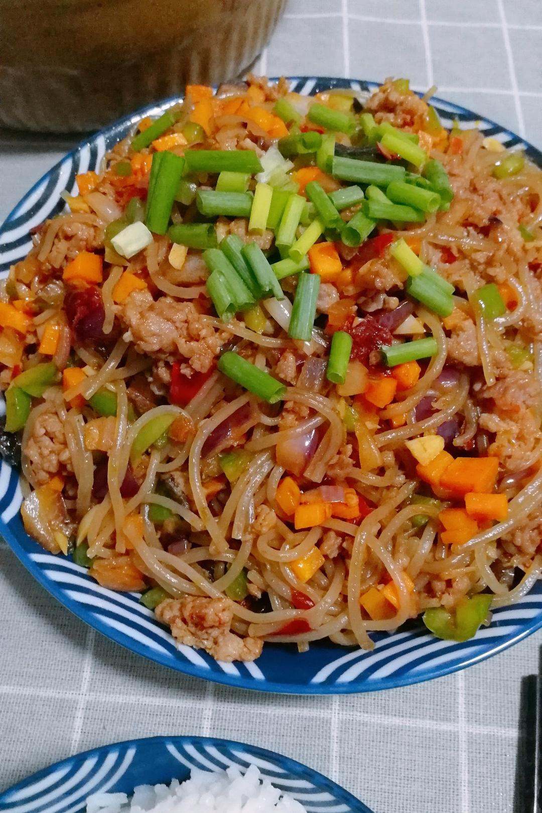 肉末炒粉丝