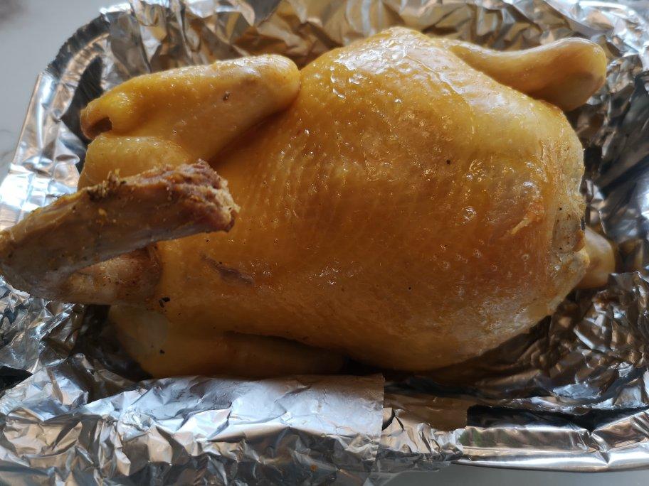 家庭版烤箱盐焗鸡